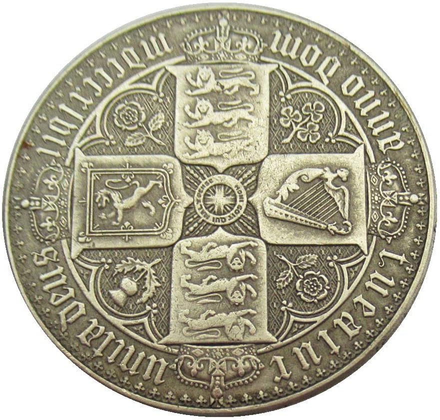 Възпоменателни монети в 1 на Британската корона 1847, 1853 г., Чуждестранните Копия
