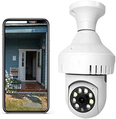 Камери за сигурност на 360 Градуса Безжични Външни и вътрешни, с електрически крушки, Камери за домашно сигурност, Wi-Fi