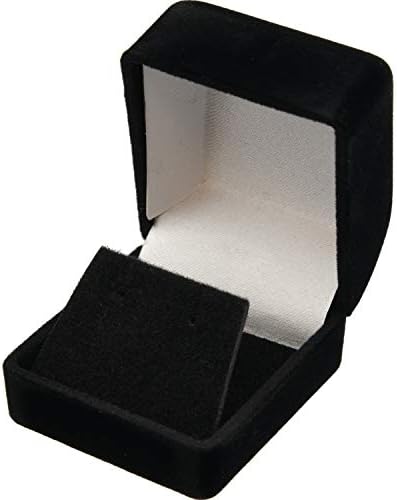 Подарък Кутия За Обеци От Черно Кадифе, Флокированный Бижутериен Дисплей