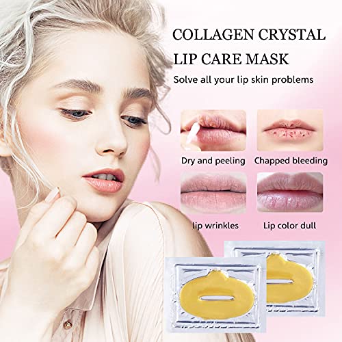 NIYET 30 парчета Увлажняющей коллагеновой маска за устни Crystal Lip Mask - Стареене и срещу chapping, Намалява бръчките