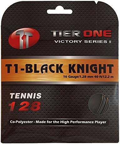 Tier One Sports Black Knight - Тенис струна Co-Поли за високия клас на играча