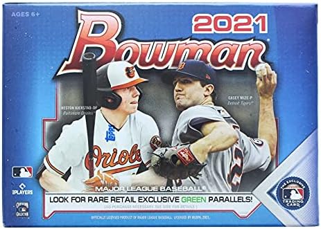 2021 Кутия за бейзбол blasters Bowman с 6 и с малко пари, запечатанная в завода (72 карти в кутията)