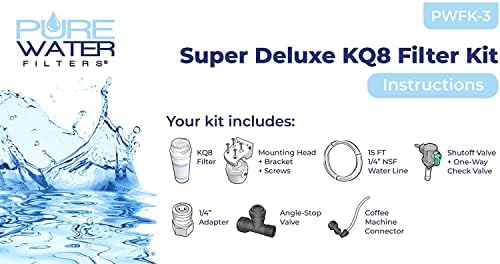 Комплект филтри Kq8 за Keurig B150, K150, B155, K155, K2500, K3000, B3000, B3000se, K3500, K4000 от PureWater Filters