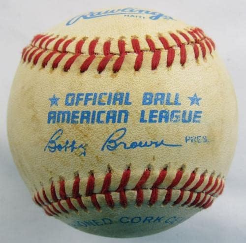 Tommy Джон Боби Грич Подписа Автограф Rawlings Baseball B88 - Бейзболни Топки с Автографи