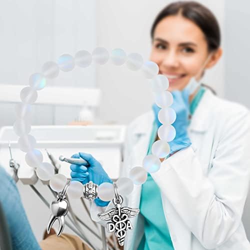 UJIMS Стоматологичен Хигиенист Гривна Подаръци Зъболекар DA Подарък За Бала Асистент Зъболекар Бижута Медицински Caduceus