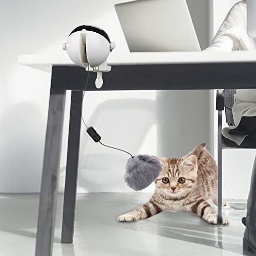 OALLK Smart Cat Toy Топка Тийзър Играчки за Котки Интерактивна Пъзел Електрически Автоматичен Подвижен Плюшено Топка