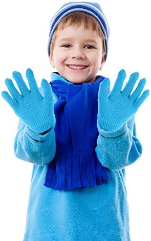 14 Двойки Детски Зимни Топли Ръкавици, Детски плетени калъф за Ръкавици, Цветни Зимни Ръкавици за Момчета и Момичета
