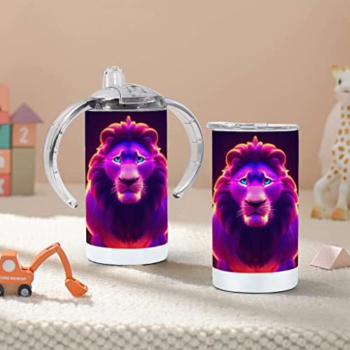 Art Lion Sippy Cup - Биолюминесцентная Детска Чаша За Пиене - Печатна чаша За Пиене