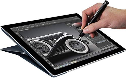 Активен цифров стилус Broonel Black Mini Fine Point, Съвместим с 14-инчов лаптоп Lenovo Yoga Slim 7