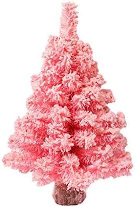 Настолен Мини Коледно дърво ZYZMH, Борова Коледно дърво с Изкуствена Коледна елха на батерии (Размер: 45 см)