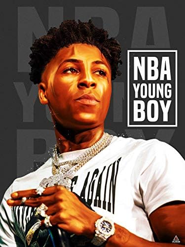 Плакат 777 Tri-Seven Entertainment NBA YoungBoy Never Счупи Again Стенен Арт Принт (18x24), Многоцветен
