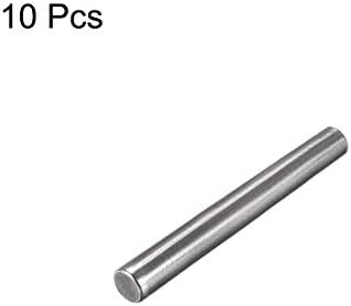 uxcell Въглеродна Стомана GB117 35 мм, Дължина 4 mm X 4,7 мм, Малък Диаметър края на 1:50 Конусен Щифт 10 бр.