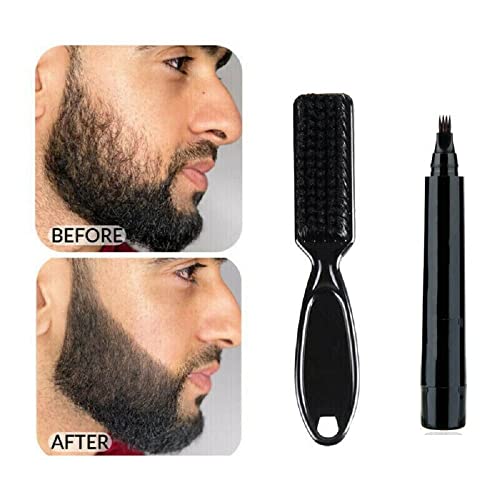 Комплект дръжки за попълване на черна брада, фризьорски и молив, инструментът за оформяне на косата в салона, инструмент