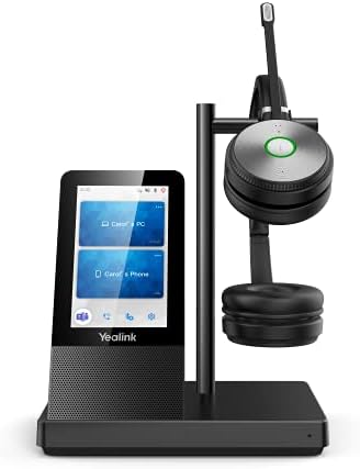 Безжична слушалка с шумопотискане Yealink WH66 Duo UC - Слушалка работи с компютри и софтуерни телефони с поддръжка на