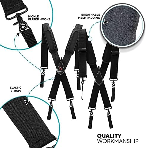 TradeGear Electrician's Belt & Bag Combo - Колан за инструменти с електротехник за повишена здравина, предназначена за