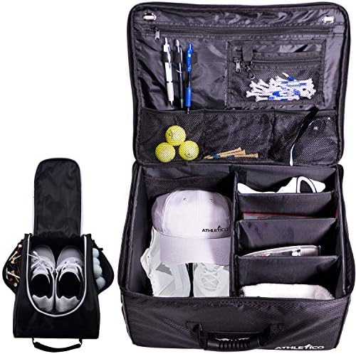Органайзер за багажник Athletico Golf + Чанта за обувки (черен)
