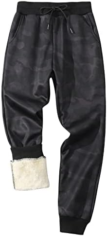 Мъжки Зимни Флисовые Панталони Gihuo С подплата от шерпи, Спортни Панталони за Активно Бягане