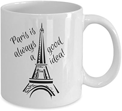 Чаша Париж - това винаги е добра идея - Момичета, които обичат да пътуват - Чаша-Ново - Подарък за него / Нея - Подаръци,