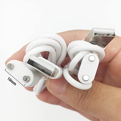 Магнитен кабел за зареждане PDEEY USB за Масажор - Смяна на зарядно устройство, Женкар Ширина 10 мм, 2 опаковки