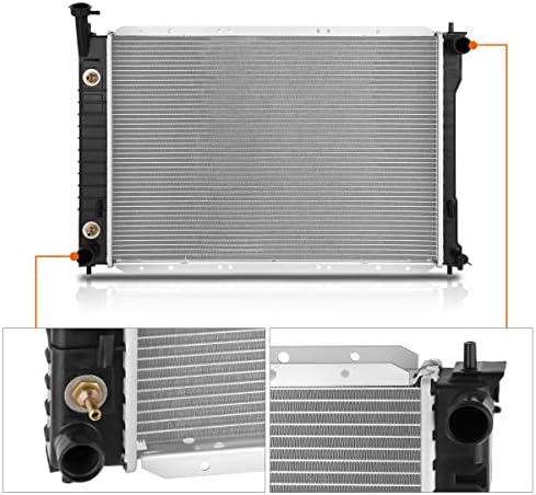 1-Вграден Радиатор за охлаждане с алуминиева сърцевина OE Style, Съвместим с 96-98 на Nissan Quest/Mercury Селянин DPI