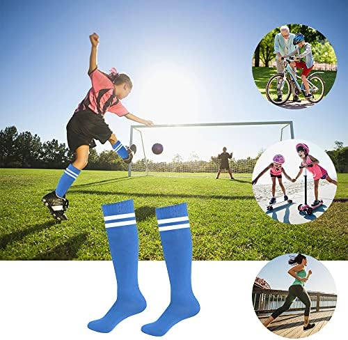 Детски футболни чорапи HECCEI, 1 Чифт Гольфов, Шарени Чорапи за спортни Колективните спортове за Момичета и Момчета 5-10