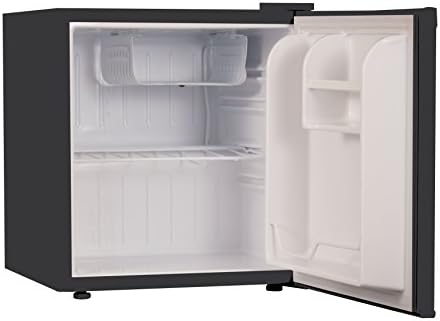 Търговска Компактен Однодверный хладилник Cool CCR16B с фризер, Мини-хладилник с обем 1,6 куб. фута, Черен