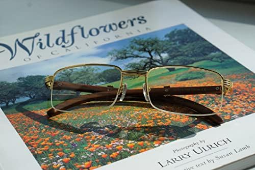 Класически очила за четене Fabeaulux - също. Метална дограма за Elite Professor Design, дужка от дърво, нечупливи лещи.