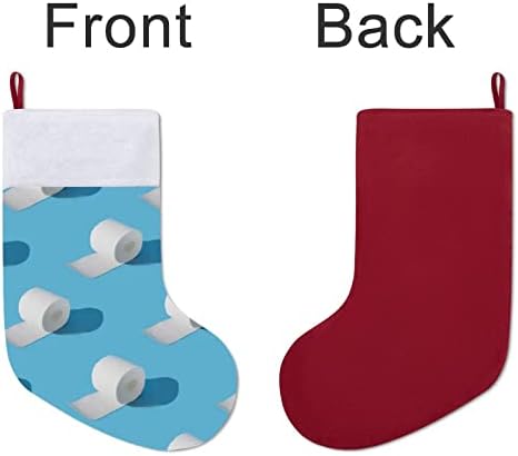 Ролки Тоалетна хартия Персонализирани Коледни Чорапи Домашна Коледна Елха Висящи Украса За Камината