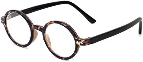 Calabria R421 Реколта Кръгли Очила за Четене за Мъже и Жени | Дизайнерски Удобни Очила в Кръгла Рамка за четене на Преподаватели