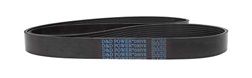 D&D PowerDrive 1890L25 Клиновой каишка от полиамид с 25 ивици, Гума
