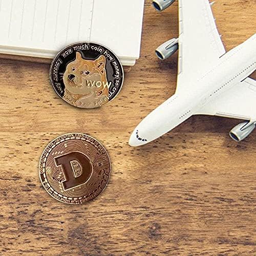 Творчески Сувенири Dogecoin Огромен Физически подарък за Събиране на Златни монети Възпоменателни монети, Злато Dog Coin