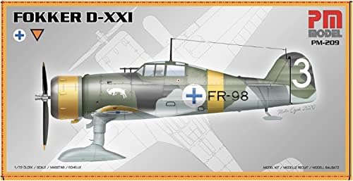 Модел PM PMM209 1/72 Ски-пластмасов модел на Foker D-21 на ВВС на Финландия