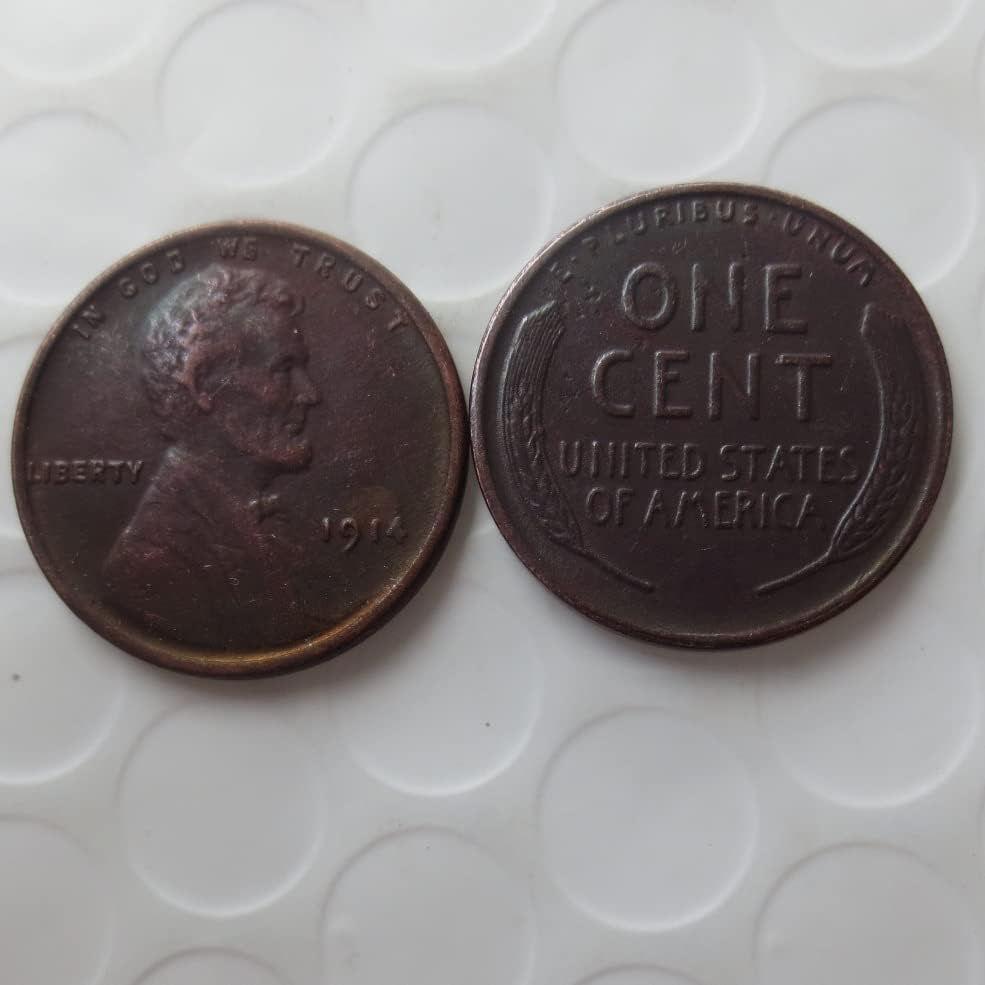Възпоменателна монета Чуждестранна копие Линкольновского цента на САЩ 1914 година на издаване