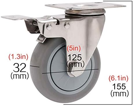 Джанти ALIAOFORZ, Тежки Гумени колела за мебели, Колела за колички за голф, Въртящи се ролки, Универсални Сменяеми Ролки,