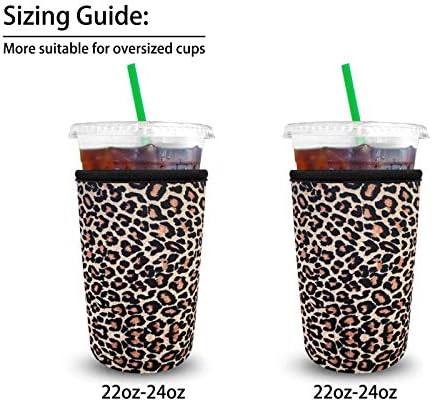 Ръкави за кафе с лед XccMe, за Многократна употреба ръкав за студените чаши, 2 опаковки Неопреновой Изолиращи капачки