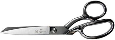 Ножици за производство на дрехи Ultima 8 Инча – Портновские ножица от ковано желязо-Въглеродна стомана, Хромиран, с Извити дръжки, Произведено в Италия