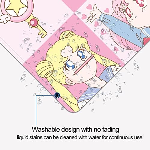 Подложка за мишка YBHNTZ от аниме Sailor Moon, е Удължен Розово Сладко Голяма Игри Подложка за мишка, Нескользящая Гумена