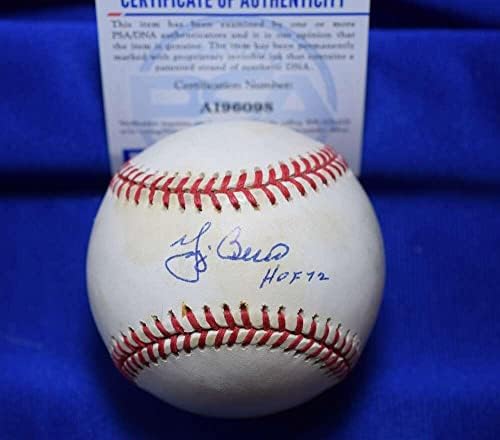 Йога Берра КОПИТО 72 Сертификат ДНК PSA С Автограф на Американската лийг Бейзбол с Автограф OAL - Бейзболни топки С автографи