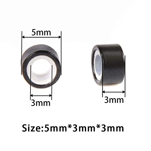 Силиконови пръстени за Удължаване на Косата 500шт Микрозвеньевые Мъниста 5 мм за Удължаване на косата - Мъниста със Силиконова