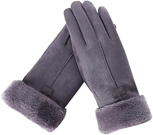 n/a Женски Есенно-зимни Топли ръкавици за сензорен екран За Велоспорта, ветроупорен (Цвят: черен размер: 1)