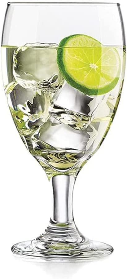 Чаши за партита Friwer Goblet на крака За питейна вода, Сок, Вино, Смесени напитки и коктейли 16 Унции (4)