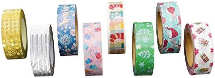 Комплект коледни ленти за Васи Lolipapa за Празнична украса, подарък опаковки, занаяти собствените си ръце (опаковка