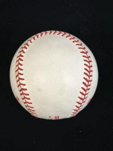 Джон Веттленд Ps 9:10 ПОДПИСАЛ Официален Бейзбол Световните серии 1996 година с голограммой - Бейзболни топки с автографи