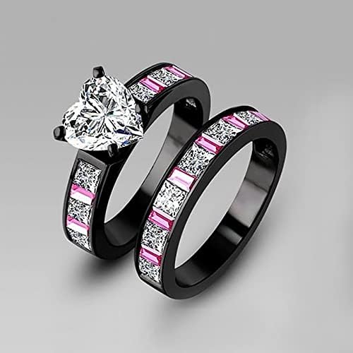 Годежен сватбена халка с цирконий Сърцето си за любовта, женски сватбена халка, модерен пръстен за партита, подаръци