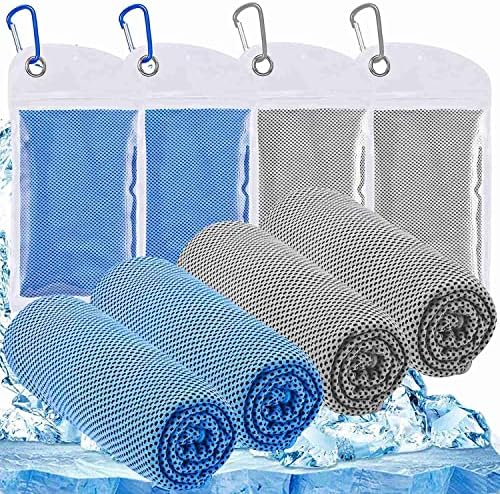 Yuyosunb 4 toallas de refrigeraci�n, toallas de microfibra suaves y transpirables para, gimnasio, entrenamiento, viajes,