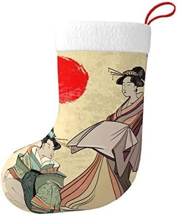 Коледни Чорапи Augenstern Японски Момиче Гейша Япония Двустранни Чорапи За Окачване На Камината