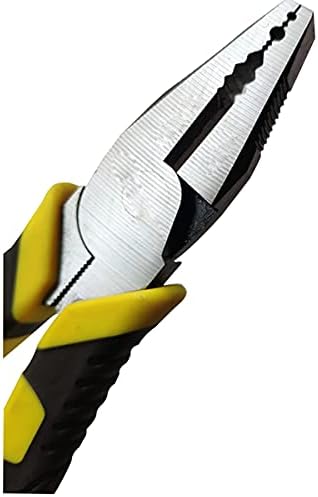 1 БР. Трудозатратные Клещи С два цвята дръжка от PVC 8 инча (жълт)