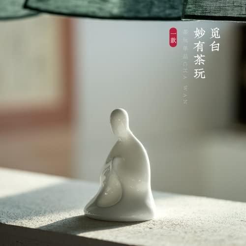 ПАЙНАНЬ 10,5 см Китайски Керамични Бижута Монах Чай Домашен Любимец Творчески Чай Ръчно изработени Играе Дзен Чаена Церемония