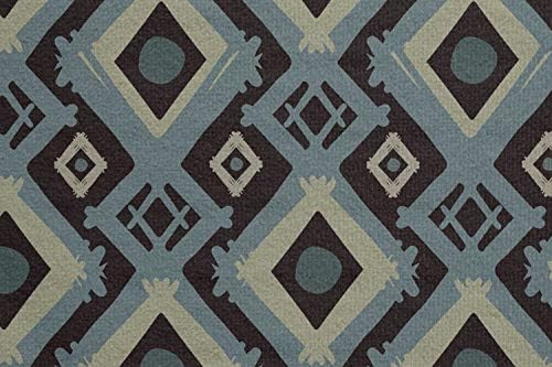 Кърпа-килимче за йога в етнически стил Ambesonne, изтънчен дизайн в стил на африканската култура в Фънки Фолк с Геометричен