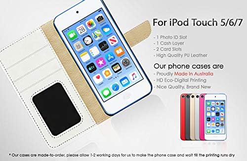 за iPod 7, iPod 6, iPod Touch 7-мо, 6-то поколение, Дизайнерски калъф-портфейл AjourTec с панти капак за телефон, Баскетболна